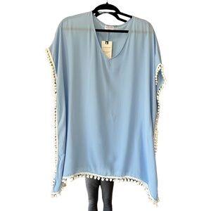 NWT! Adreamly Clothing Company Swimsuit Cover-up Baby Blue XS-S